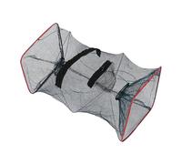 BRIGHTFUFU Trappola Portatile per Granchi e Gamberi in Rete di Nylon Resistente Rete da Pesca Pieghevole Struttura in Metallo per Escursioni e Attività All’Aperto