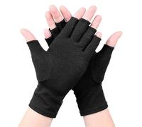 BrightGlow 2 paia di guanti a compressione per artrite, da ciclismo, senza dita, imbottiti, per attività all'aperto, antiscivolo, per artrite reumatica