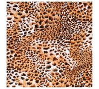 BrightGlow Animal Print, tessuto decorativo alla moda, motivo tigre, zebra, leopardato, tessuto al metro, per lavori di cucito, fai da te, stampa animale, tessuto con tema safari, per decorazione di