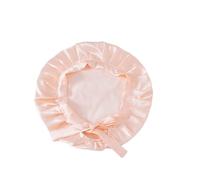 BrightGlow Berretto da donna in seta al 100% pura seta di gelso con cappuccio in raso con cinghie regolabili, cuffia per dormire la notte, # 8, Taglia unica