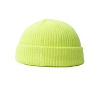 BrightGlow Berretto invernale per uomo e donna, berretto da trawler Beanie Watch Hat Roll-up Edge Skullcap corto da pescatore con polsini a maglia, berretto caldo berretto da sci in acrilico,