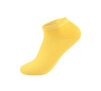 BrightGlow Calzini da yoga da donna in ABS, calzini antiscivolo per pilates, calzini antiscivolo per la casa, calzini da donna, calzini da yoga, per fitness, danza, giallo., Taglia unica