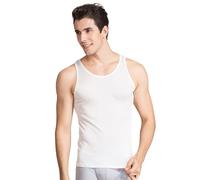 BrightGlow Canottiera in seta da uomo, senza maniche, shapewear, canottiera sportiva, senza cuciture, a compressione, senza maniche, con scollo rotondo, canottiere sportive da uomo