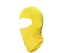 BrightGlow Copertura integrale per il viso estivo, passamontagna rinfrescante, protezione UV, traspirante, maschera per il viso, maschera mimetica, maschera antivento per uomo e donna, giallo., Taglia