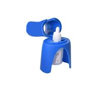 BrightGlow Dispenser di collirio per collirio, istruzioni per aiuto, strumenti per bottiglie, supporto per bottiglie, strumento portatile, guida per collirio, applicatore, dispenser per collirio, blu