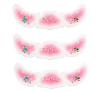 BrightGlow Tatuaggi natalizi a lentiggini natalizi glitterati per il viso, impermeabili e temporanei, per il trucco fai da te, decorazioni natalizie 184 # colorate, 6 pezzi