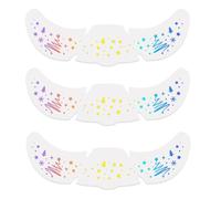 BrightGlow Tatuaggio natalizio con lentiggini e lentiggini per il viso, impermeabile, tatuaggi temporanei finti, toppe per il trucco fai da te, decorazioni natalizie 207 # colorate