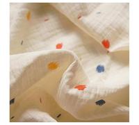 BrightGlow tessuto in cotone al metro, mussola 100% cotone, per bambini, per lavori di cucito, tessuto a doppio raso, stampato, per abbigliamento, decorazione, costumi, 26#, 200 x 130 cm