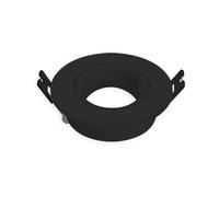 Brightium Anello basculante rotondo GU10 nero, elegante e funzionale. Perfetto per migliorare l'illuminazione a casa o in ufficio, si adatta a qualsiasi ambiente e aggiunge un tocco di raffinatezza.