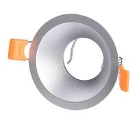 Brightium Anello rotondo da incasso, finitura in argento, con luce LED integrata; ideale per illuminazione decorativa e funzionale in ambienti interni.