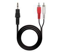 Brightium Cavo audio stereo da 3,5 mm a 2 x RCA, 5,0 m, ideale per collegare dispositivi audio a altoparlanti o sistemi di intrattenimento.