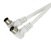 Brightium Cavo di collegamento coassiale RG59 da 1,5 m, nero, ideale per trasmissione video e segnale CCTV.