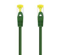 Brightium Cavo di rete modello LATIGU LSZH CAT.6A tipo SFTP, calibro AWG26, colore verde, lunghezza 25 cm, ideale per impianti che richiedono materiali a bassa emissione di fumo e gas tossici