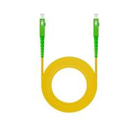Brightium Cavo in fibra monomodale SC/APC-SC/APC, 3 m, LSZH giallo, ideale per connessioni ad alta velocità nelle reti di comunicazione.