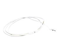 Brightium Cavo piatto trasparente da 1,8 m con connettore a spina. Perfetto per i tuoi dispositivi elettronici, garantendo una connessione efficiente e ordinata a casa o al lavoro.