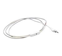 Brightium Cavo Planito Man con connettore e spina da 2 metri di colore bianco. Ideale per connessioni in spazi ristretti, assicura una connessione stabile ed efficiente ai tuoi dispositivi.