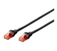 Brightium Cavo Red Cat 6 U/UTP da 3 metri, colore: nero, ideale per connessioni veloci e affidabili in reti domestiche e uffici.