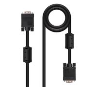 Brightium Cavo SVGA 1,0 m con ferrite HDB15/M-HDB15/M, riduce le interferenze, ideale per collegare PC a monitor, proiettore o TV.
