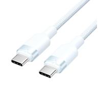 Brightium Cavo USB-C - cavo da 2 m, intrecciato, 3 A, 60 W, ideale per trasferimenti veloci e ricarica efficiente. Colore: blu.