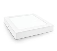 Brightium Downlight LED quadrato di superficie bianca, 6 W. Ideale per illuminare ambienti moderni con efficienza energetica e un design elegante che si integra perfettamente in qualsiasi ambiente.