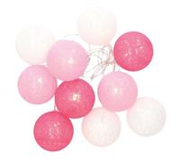 Brightium Ghirlanda a LED in cotone rosa 1,35 m, luce calda, ideale per decorazioni festive e ambienti accoglienti.