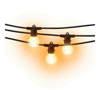 Brightium Ghirlanda Zable IP44 E27 10 m con 15 portali, ideale per interni ed esterni, impermeabile e perfetta per feste.