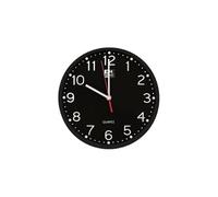 Brightium Orologio da parete - Design elegante e minimalistico, dimensioni compatte 25 cm, funzionamento silenzioso, colore nero. Ideale per la scrivania.