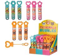 Brightium Pompero - Pompero giocattolo per bolle, realizzato in plastica, facile da usare, include un serbatoio e funziona con sapone liquido.