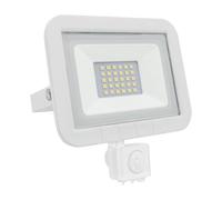 Brightium Proiettore LED bianco 20 W con sensore: illumina gli spazi esterni con stile ed efficienza. Il design contemporaneo e la tecnologia avanzata garantiscono elevate prestazioni e risparmio