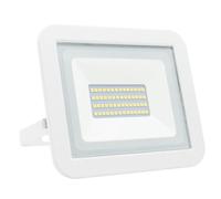 Brightium Proiettore LED piatto bianco 30 W freddo, ideale per presentazioni, home theater e ambiente di spazio.