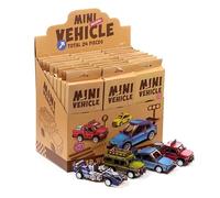 Brightium Puzzle per bambini - 24 pezzi 3D in legno con forme di veicoli a motore, ideale per sviluppare abilità motorie e immaginazione.