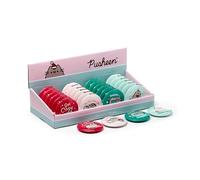 Brightium Specchio da tasca con motivo natalizio a gatto, compatto e portatile, ideale da portare in borsa o nello zaino.