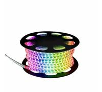 Brightium Striscia LED 230 V IP68 SMD 5050 25 m RGB per illuminazione decorativa, esterna ed effetti di colore in spazi assortiti.