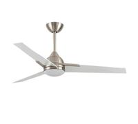 Brightium Ventilatore 22 W DC con 3 pale bianche, 6 velocità, 3 colori, 2180 lm, telecomando, memoria e timer, ideale per migliorare la ventilazione.