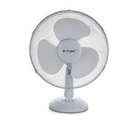 Brightium Ventilatore da scrivania - 40 W, base rimovibile, 4 pulsanti, 3 pale da 12 pollici. Ideale per mantenere la freschezza in qualsiasi spazio. *