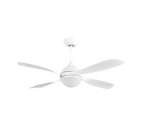 Brightium Ventilatore DC 30 W con 3250 lm, 132D, 4 pale, luce regolabile 3000 K/4500 K/6000 K, telecomando, timer e memoria, ideale per climatizzazione.