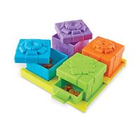 Brightkins Puzzle per animali domestici, giocattoli interattivi per cani, dispenser per dolcetti, gioco interattivo con alimentazione lenta, 3 livelli di abilità interattivi, 9 pezzi