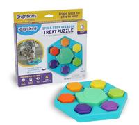 Brightkins Spin & Seek Esagonale - Puzzle rotante per cani