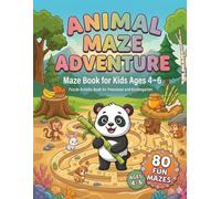 BrightMinds Animal Maze Book for Kids Ages 4-6: 80 Fun and Easy Mazes for Early Learning and Brain Development: Preschool Activity Workbook with cute ... Games, and Fine Motor Skill Practice