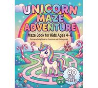 BrightMinds Unicorn Maze Book for Kids Ages 4-6: 80 Fun and Easy Mazes for Early Learning and Brain Development: Preschool Activity Workbook with Cute ... Games, and Fine Motor Skill Practice