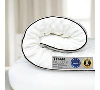 Brightr Titan Deluxe - Coprimaterasso 2 in 1 per letto king size, 8 cm di profondità, previene dolori alla schiena, ai fianchi e alle spalle, reversibile 2 in 1, extra rigido, copertura antibatterica