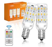 BrightWish Lampadine LED Mais E14 Dimmerabile,Lampadine LED e14 con Telecomando 4W quivalente Alogena 40W, Bianco Caldo 3000K, Bianca Neutra 4000K, Bianco Freddo 6000K, Attacco E14 LED Mais, 2 Pezzi