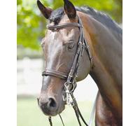 Briglia Tattini per morso con frontalino e capezzina in vernice e doppie redini