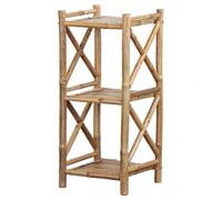 Brigros Estosa - Scaffale in bamboo Stile e funzionalità per la tua casa, utile per cucina o bagno o cameretta (3 ripiani)