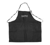 Brigros MasterCook - Grembiule BBQ Uomo in Tessuto Ignifugo, Grembiule da Barbecue Nero con Tasche, Resistente E Lavabile in Lavatrice, Ideale per Grigliate E Cucina da Esterno