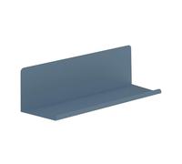 Brigros - Mensola Da Muro In Metallo Design Moderno Per Libri, Quadri E Oggetti Decorativi, Mensole Da Parete Resistenti In Vari Colori E Dimensioni In Acciaio Verniciato (Ceruleo, 40x13x12 cm)