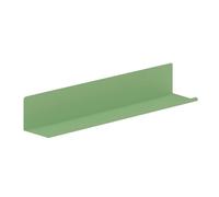 Brigros - Mensola Da Muro In Metallo Design Moderno Per Libri, Quadri E Oggetti Decorativi, Mensole Da Parete Resistenti In Vari Colori E Dimensioni In Acciaio Verniciato (Salvia, 70x13x12 cm)