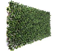 Brigros - Siepe Artificiale Di Traliccio Di Salice 120X30CM Con Foglie Decorative, Siepe Finta Esterno Coprente Ideale Per Balconi E Giardini, Finta Siepe Da Esterno Rotolo