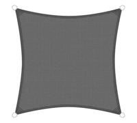 Brigros - Tenda Ombreggiante Esterno Quadrata In HDPE 180gr/m2 Con Anelli Inox, Anti-UV, Con Borsa, Telo Parasole Per Esterni Dimensioni 3x3, 4x4, 5x5, Vela Ombra Giardino (Grigio, 3x3)