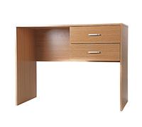 Brigros WeHome - Scrivania a 2 Cassetti in Legno Melaminico, Scrivania Ufficio, Scrivania Per Computer, Arrademento Casa, Studio, Porta Pc, Salvaspazio (Rovere Chiaro, (LxAxP) 100x76x50)